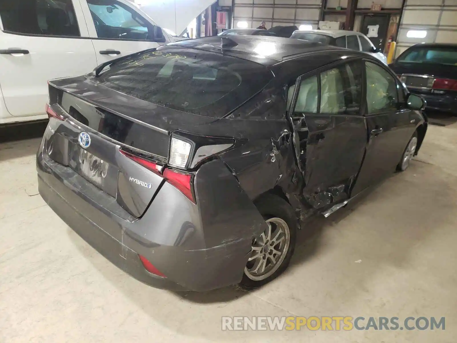 4 Photograph of a damaged car JTDKARFU8K3083747 TOYOTA PRIUS 2019