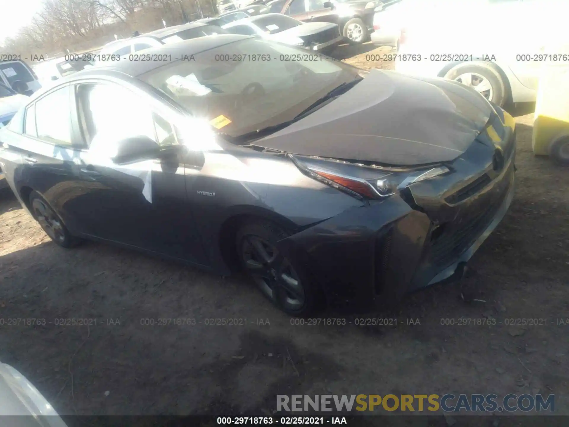 1 Photograph of a damaged car JTDKARFU8K3086289 TOYOTA PRIUS 2019