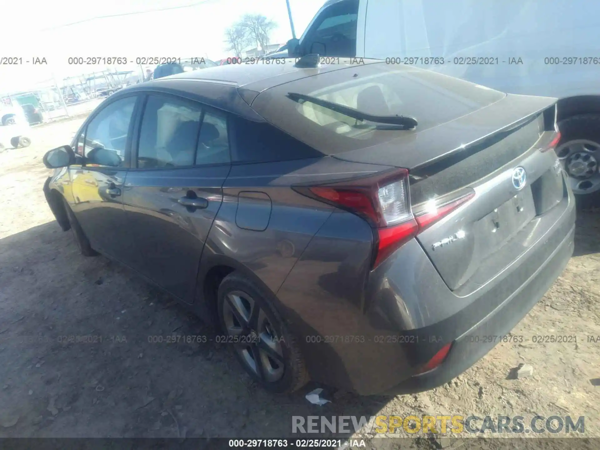 3 Photograph of a damaged car JTDKARFU8K3086289 TOYOTA PRIUS 2019