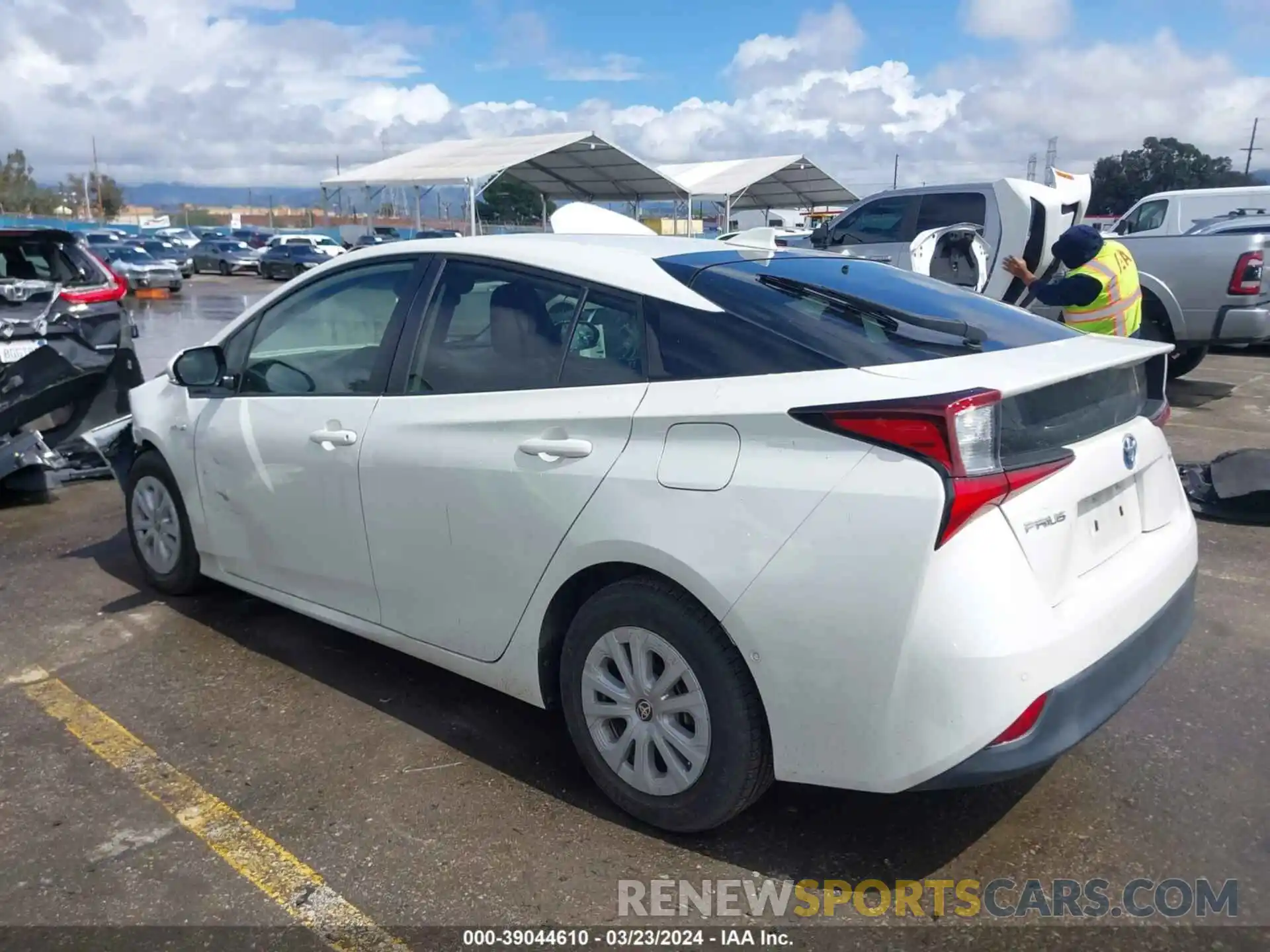 3 Photograph of a damaged car JTDKARFU8K3086759 TOYOTA PRIUS 2019