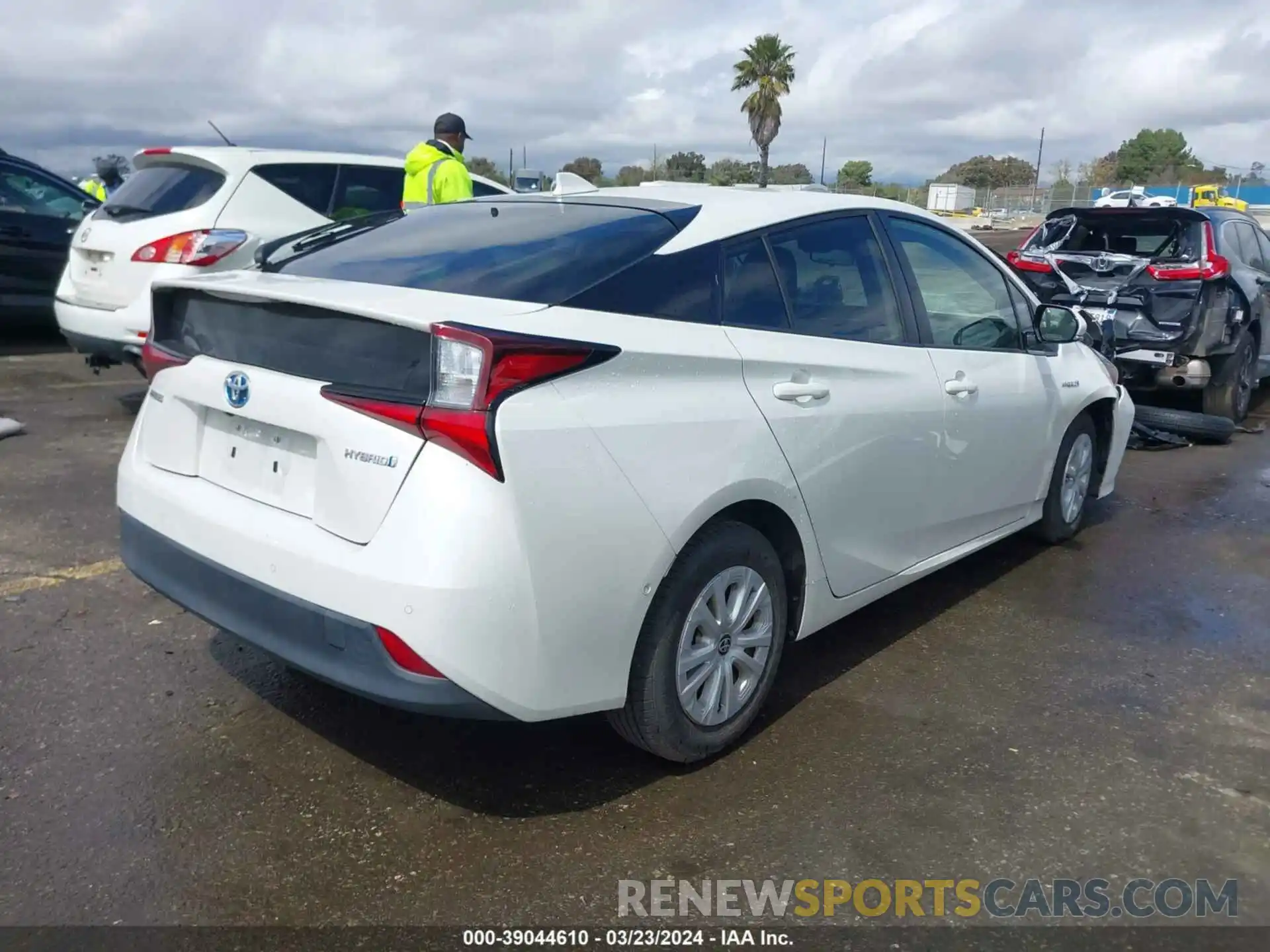 4 Photograph of a damaged car JTDKARFU8K3086759 TOYOTA PRIUS 2019