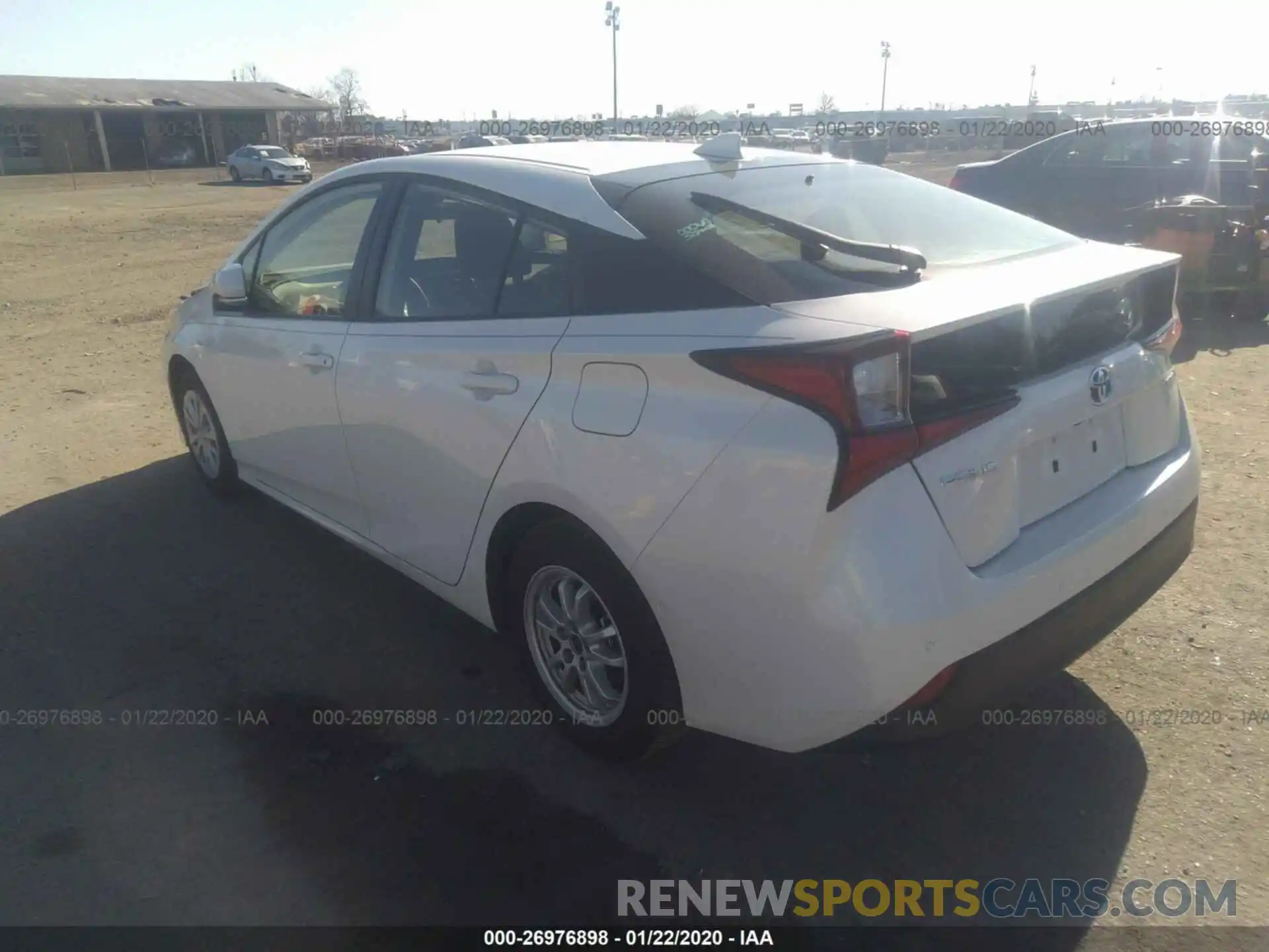 3 Photograph of a damaged car JTDKARFU8K3087216 TOYOTA PRIUS 2019