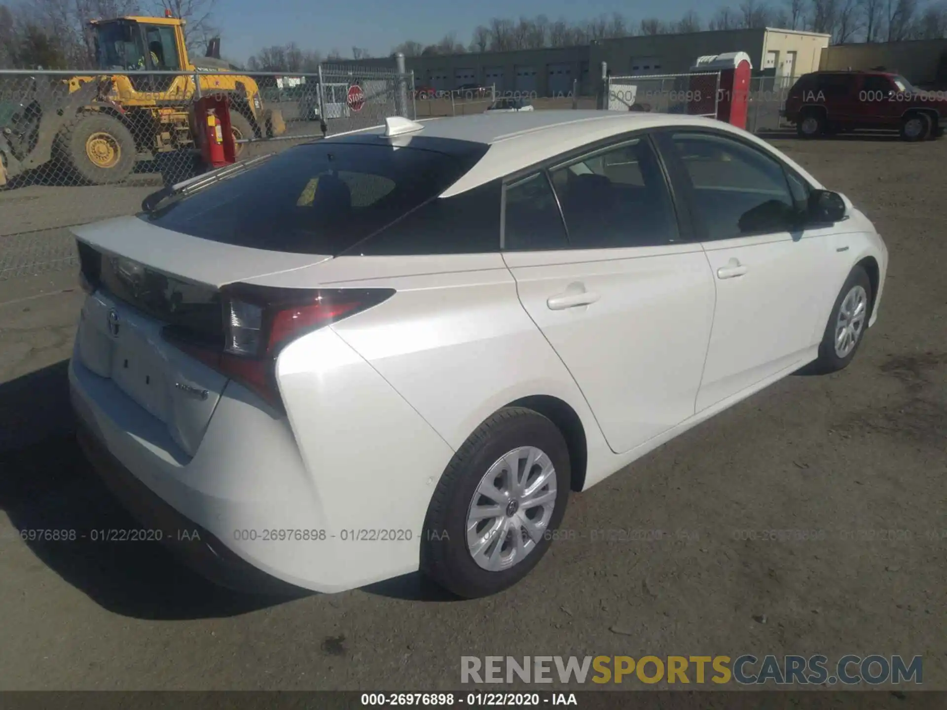 4 Photograph of a damaged car JTDKARFU8K3087216 TOYOTA PRIUS 2019