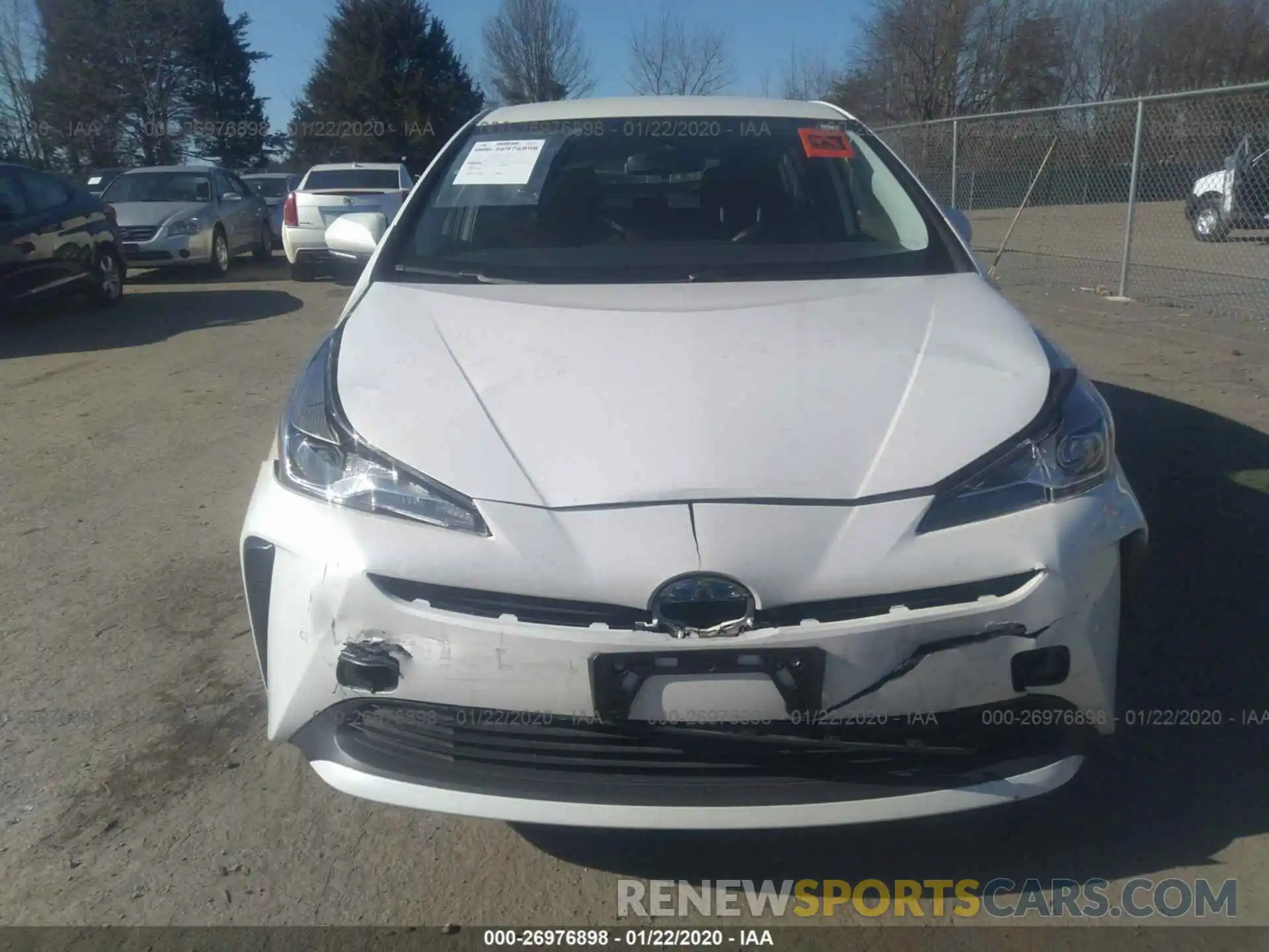 6 Photograph of a damaged car JTDKARFU8K3087216 TOYOTA PRIUS 2019