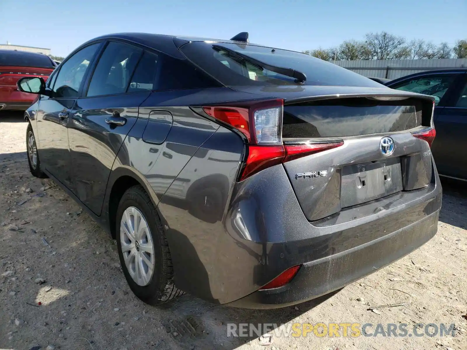 3 Photograph of a damaged car JTDKARFU8K3088141 TOYOTA PRIUS 2019