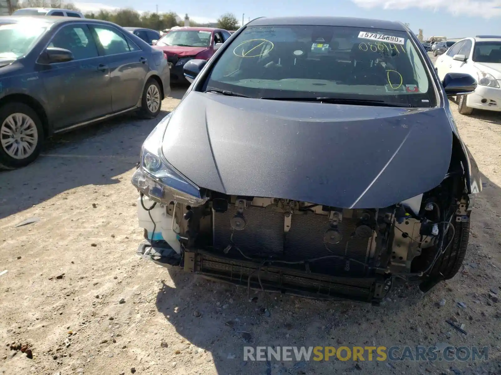 9 Photograph of a damaged car JTDKARFU8K3088141 TOYOTA PRIUS 2019