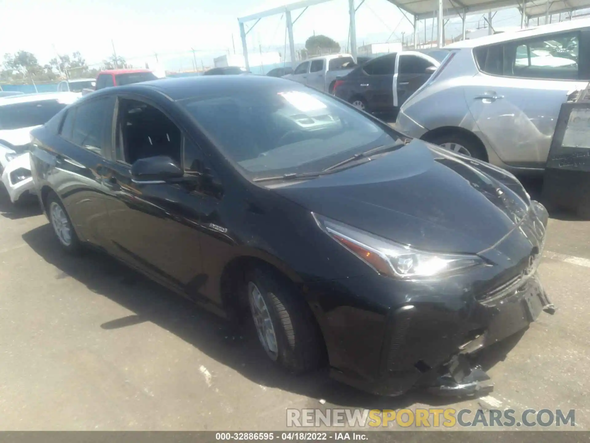 1 Photograph of a damaged car JTDKARFU8K3088169 TOYOTA PRIUS 2019