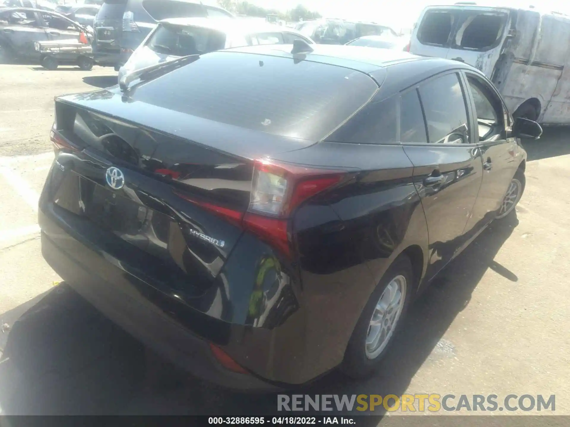 4 Photograph of a damaged car JTDKARFU8K3088169 TOYOTA PRIUS 2019