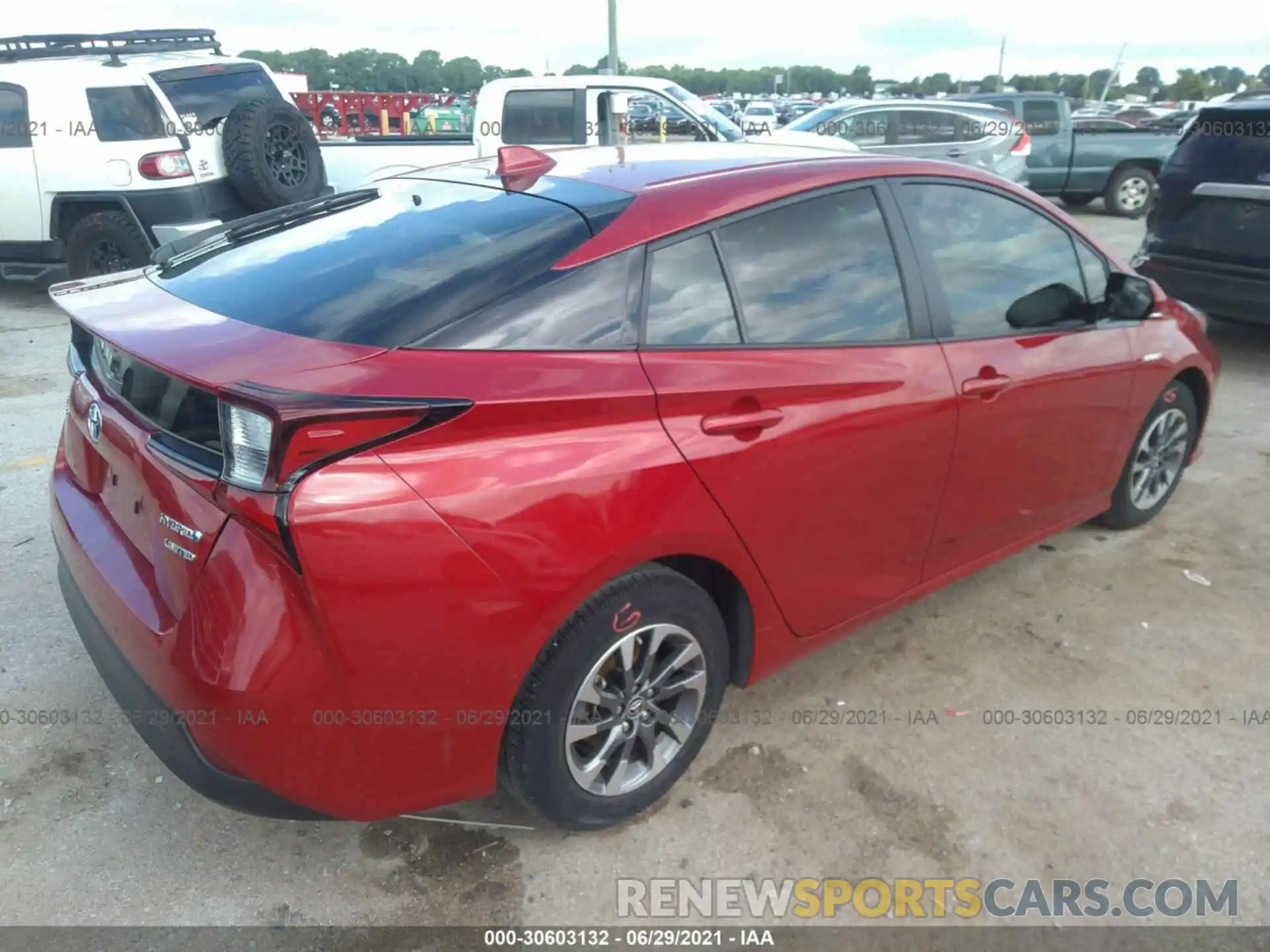 4 Photograph of a damaged car JTDKARFU8K3088561 TOYOTA PRIUS 2019