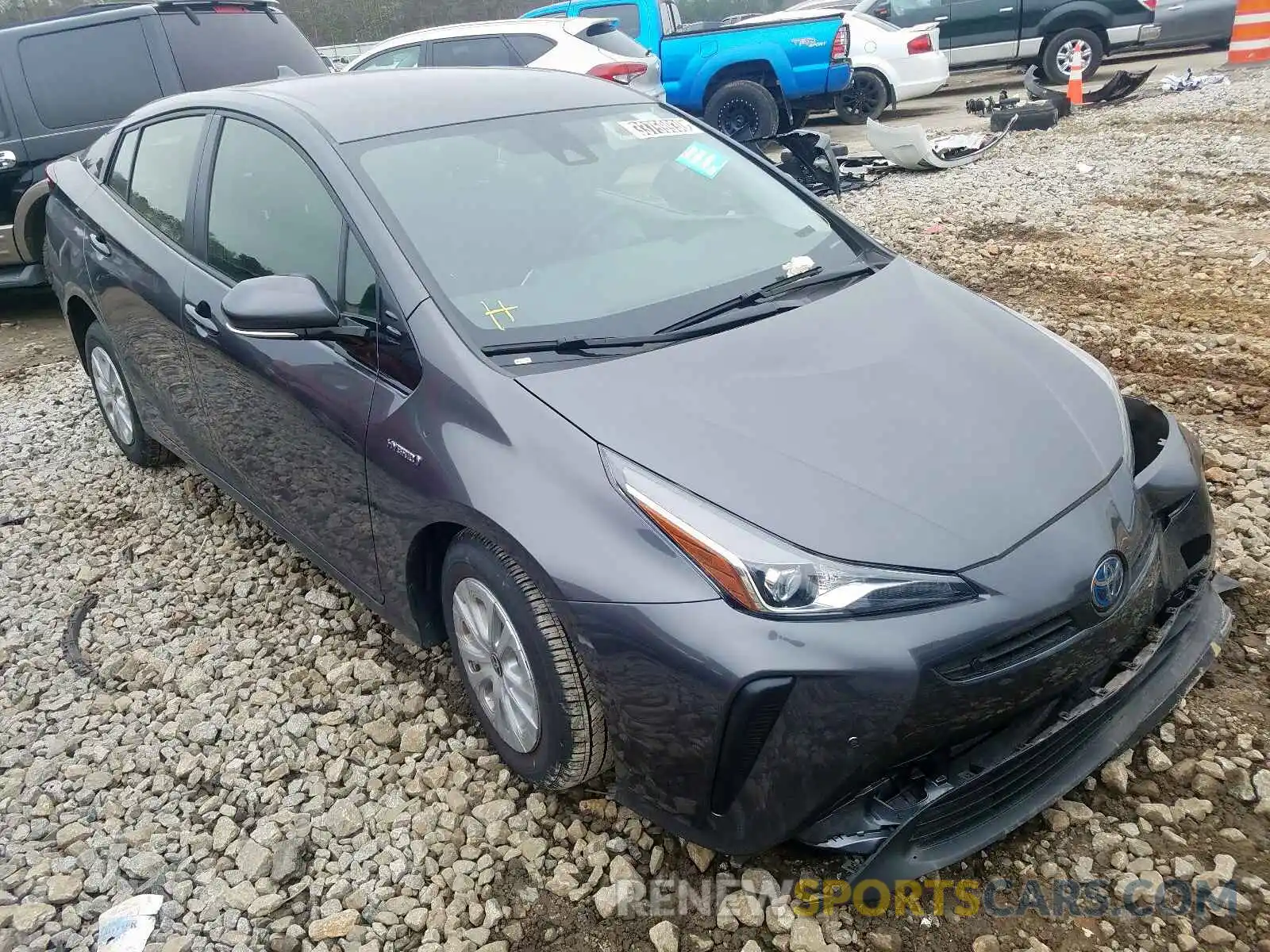 1 Фотография поврежденного автомобиля JTDKARFU8K3088589 TOYOTA PRIUS 2019