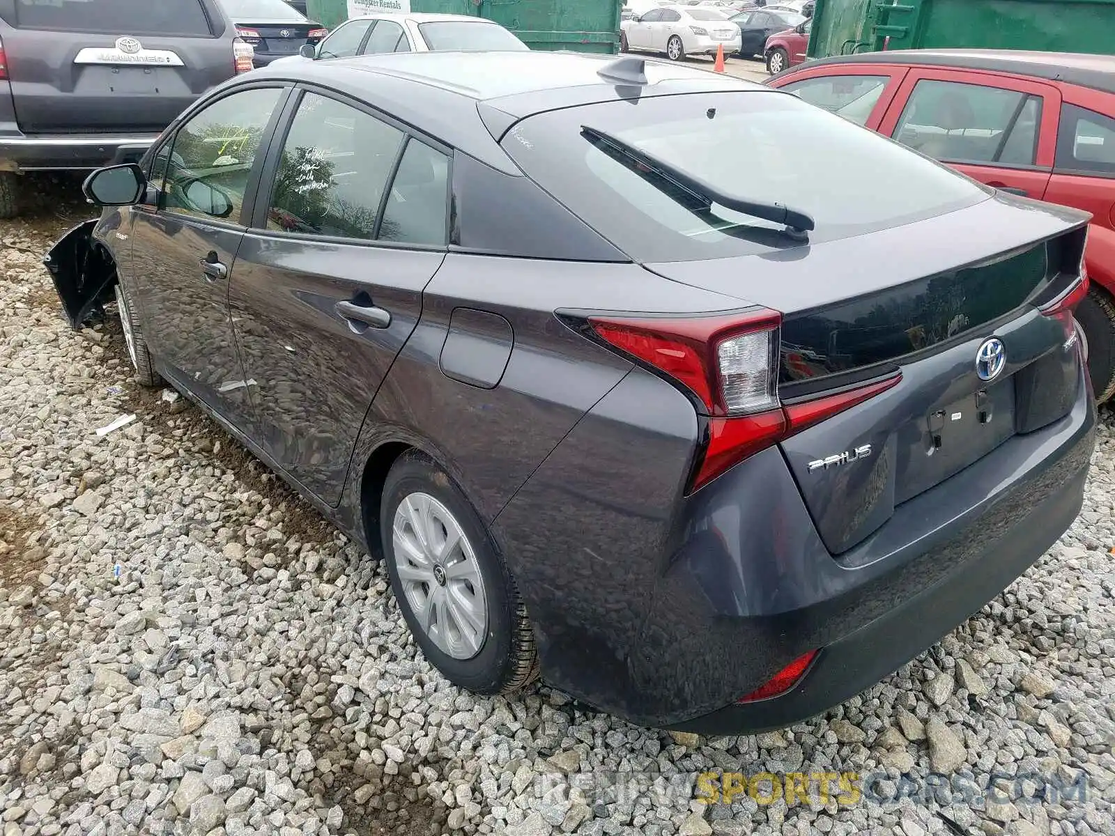 3 Фотография поврежденного автомобиля JTDKARFU8K3088589 TOYOTA PRIUS 2019