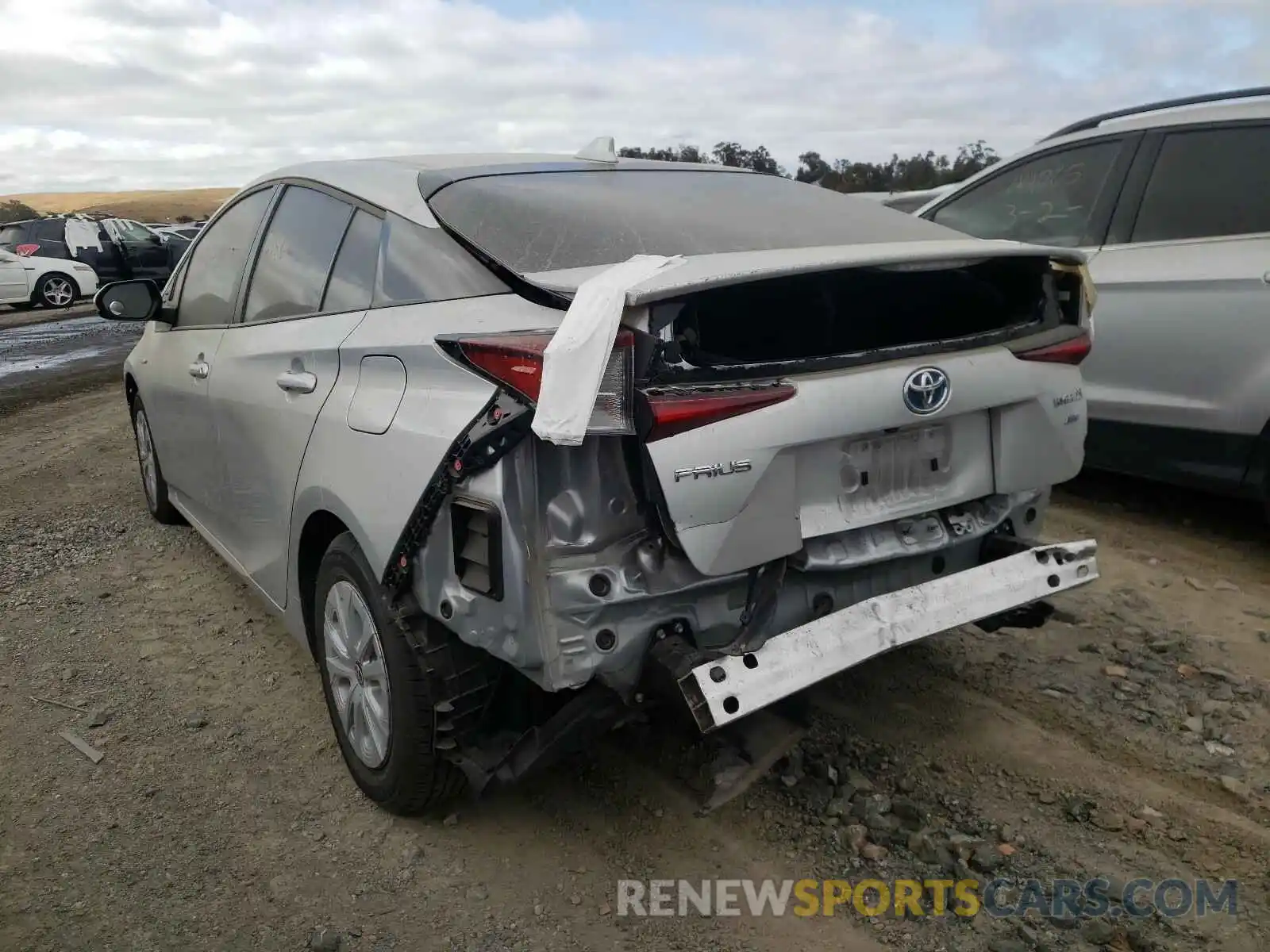 3 Photograph of a damaged car JTDKARFU8K3088785 TOYOTA PRIUS 2019