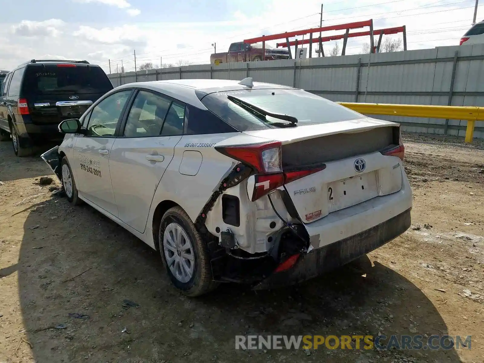 3 Photograph of a damaged car JTDKARFU8K3088852 TOYOTA PRIUS 2019