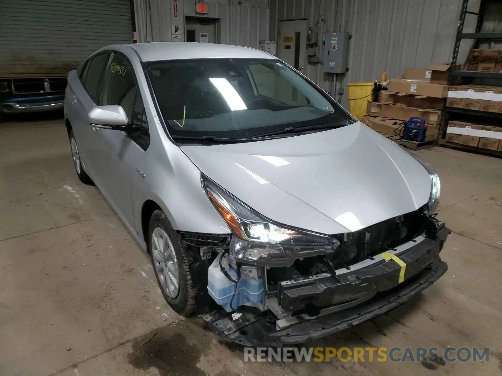 1 Photograph of a damaged car JTDKARFU8K3088947 TOYOTA PRIUS 2019