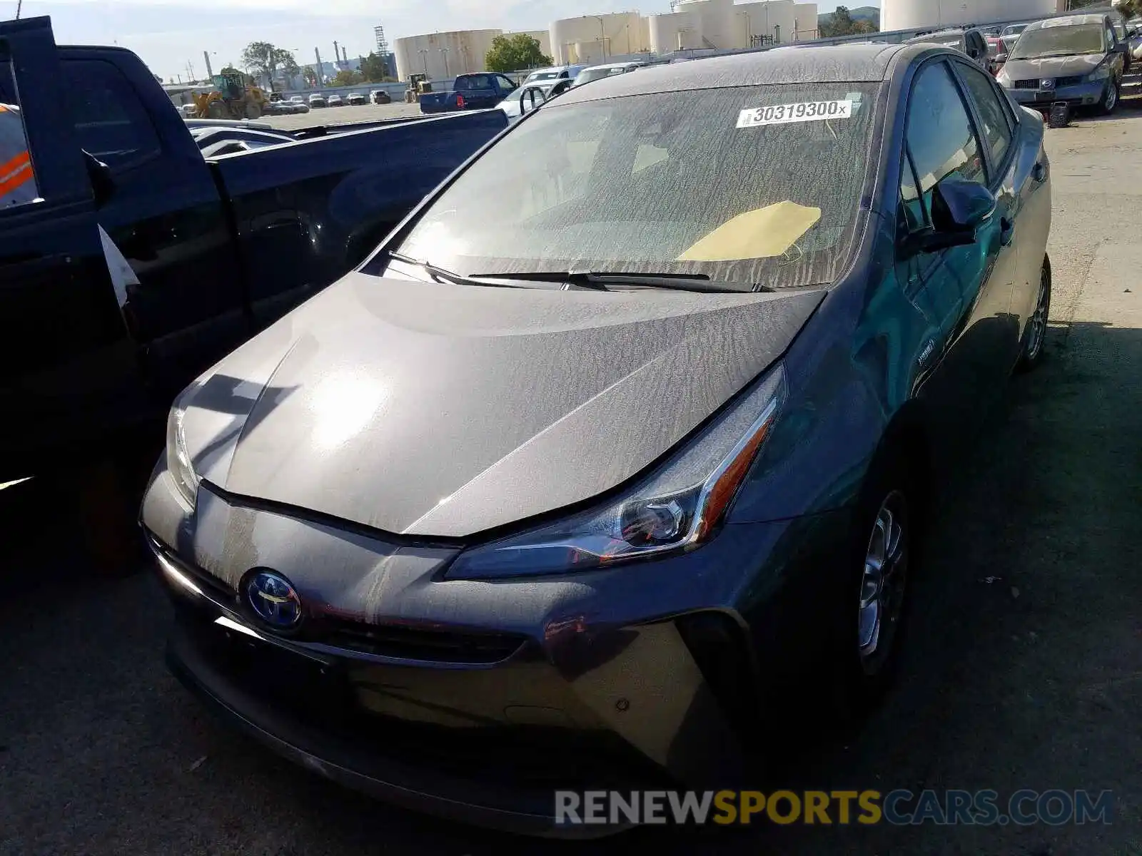 2 Photograph of a damaged car JTDKARFU8K3089063 TOYOTA PRIUS 2019