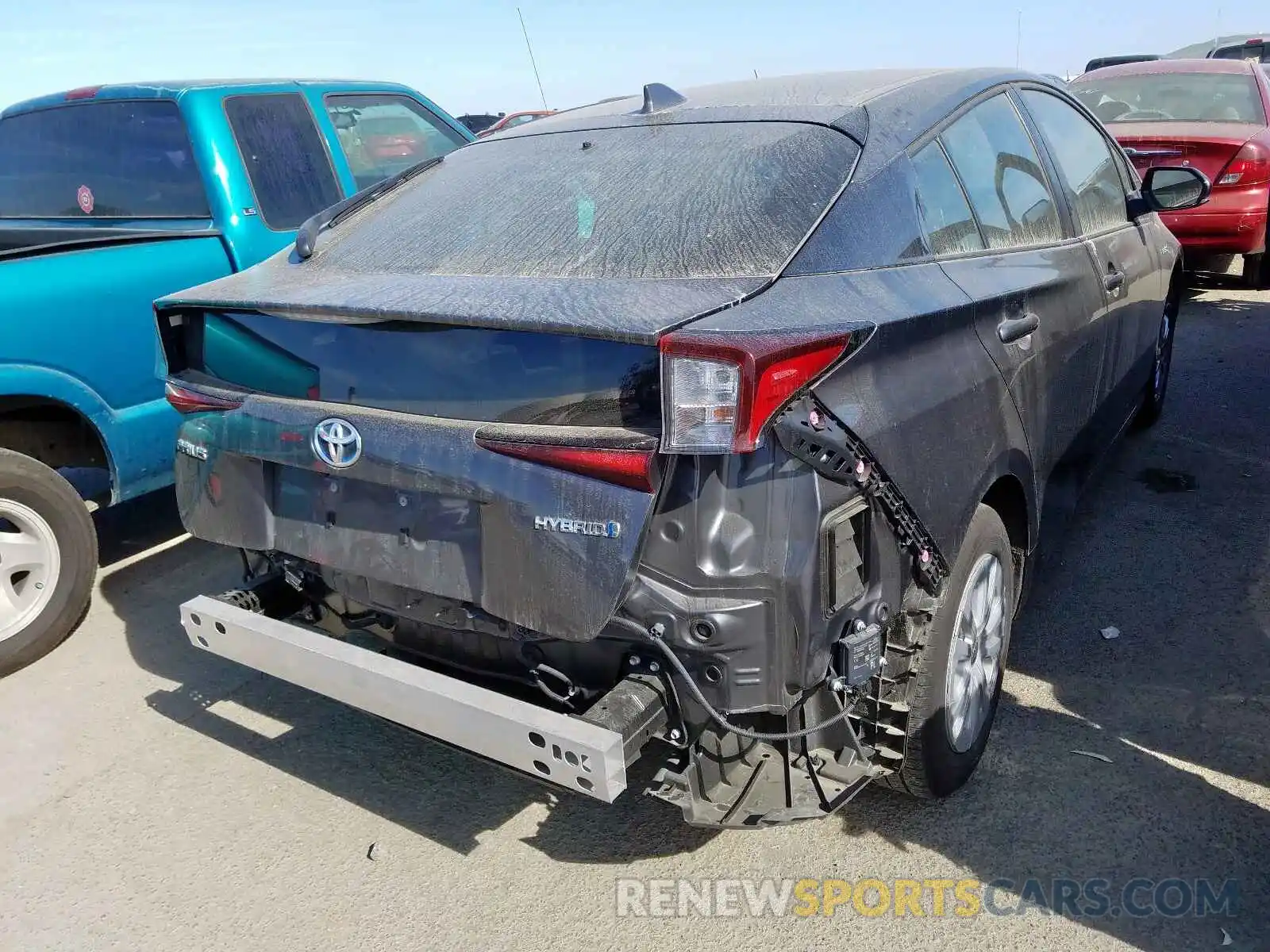 4 Photograph of a damaged car JTDKARFU8K3089063 TOYOTA PRIUS 2019