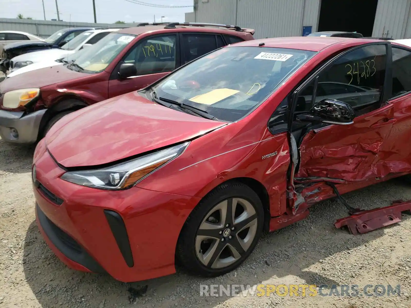 10 Photograph of a damaged car JTDKARFU8K3089399 TOYOTA PRIUS 2019