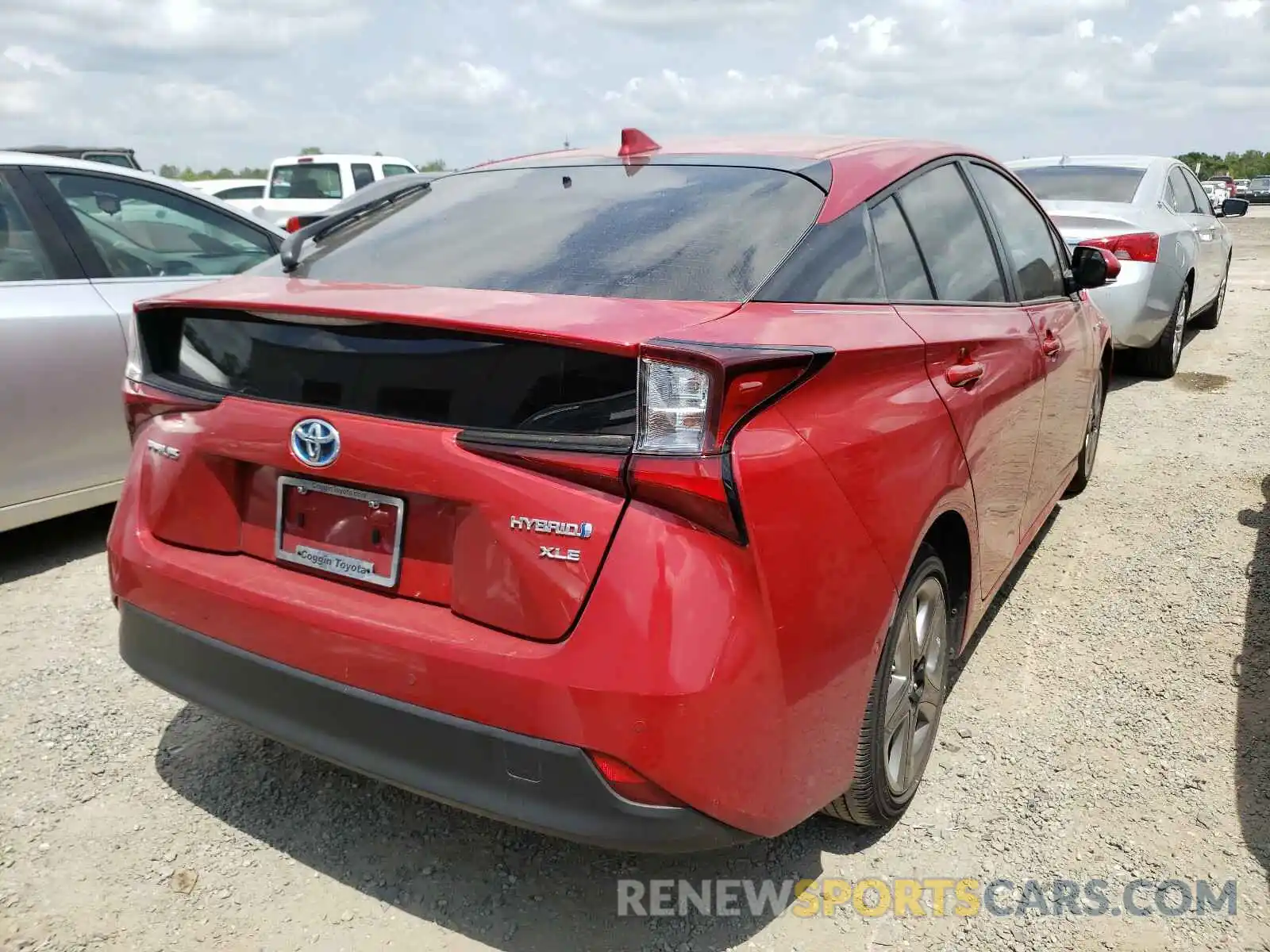 4 Photograph of a damaged car JTDKARFU8K3089399 TOYOTA PRIUS 2019