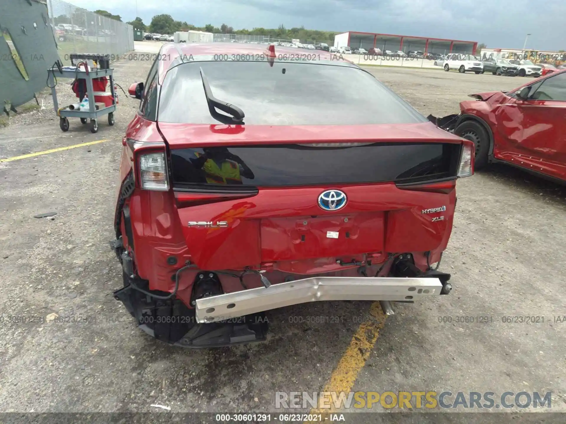 6 Photograph of a damaged car JTDKARFU8K3089810 TOYOTA PRIUS 2019