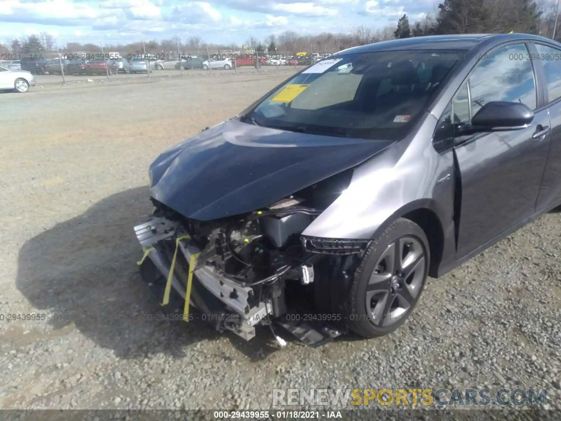 6 Photograph of a damaged car JTDKARFU8K3090245 TOYOTA PRIUS 2019