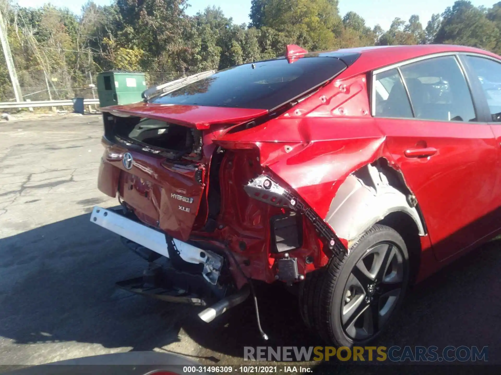 6 Photograph of a damaged car JTDKARFU8K3090469 TOYOTA PRIUS 2019