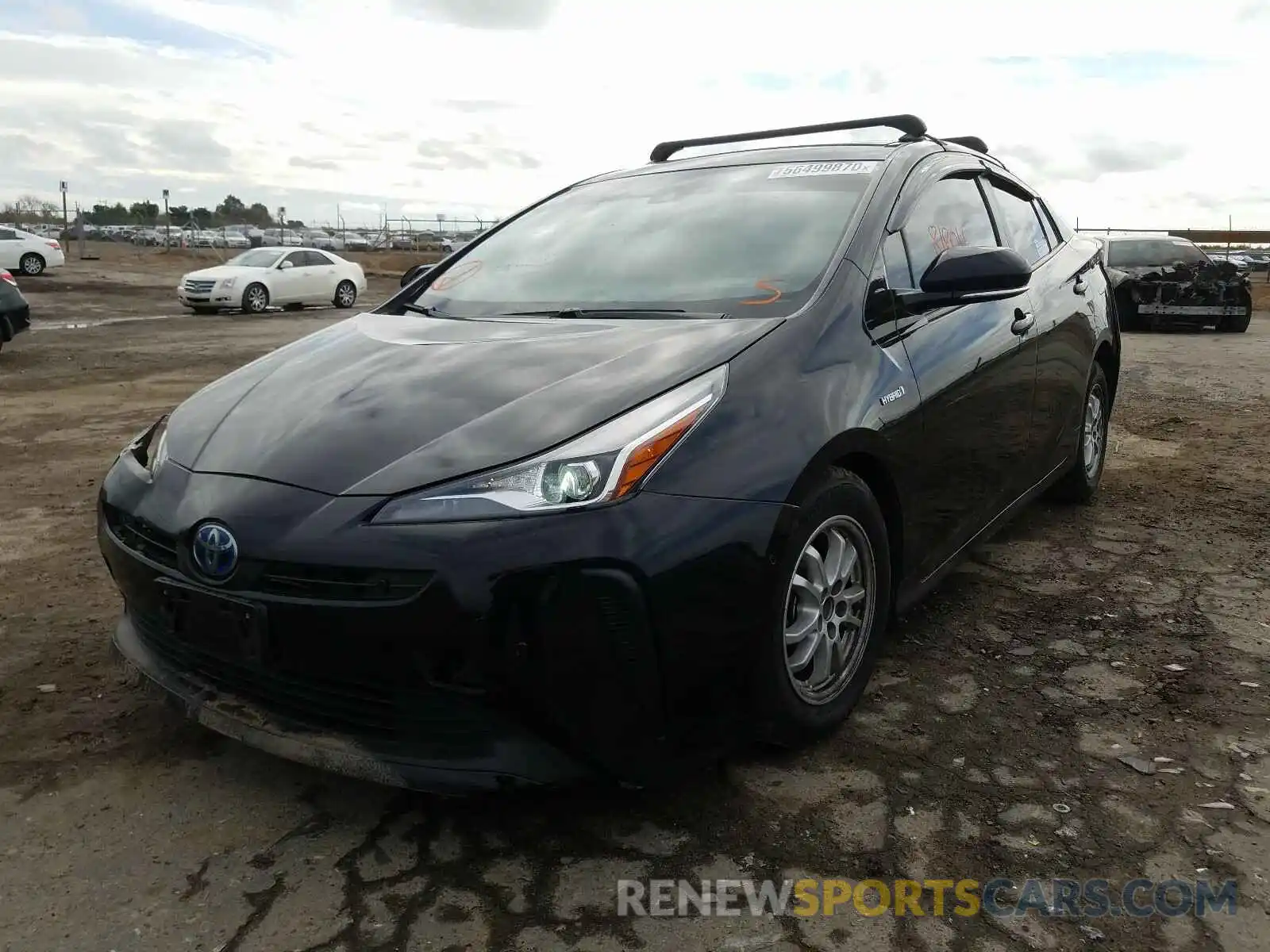 2 Photograph of a damaged car JTDKARFU8K3091721 TOYOTA PRIUS 2019