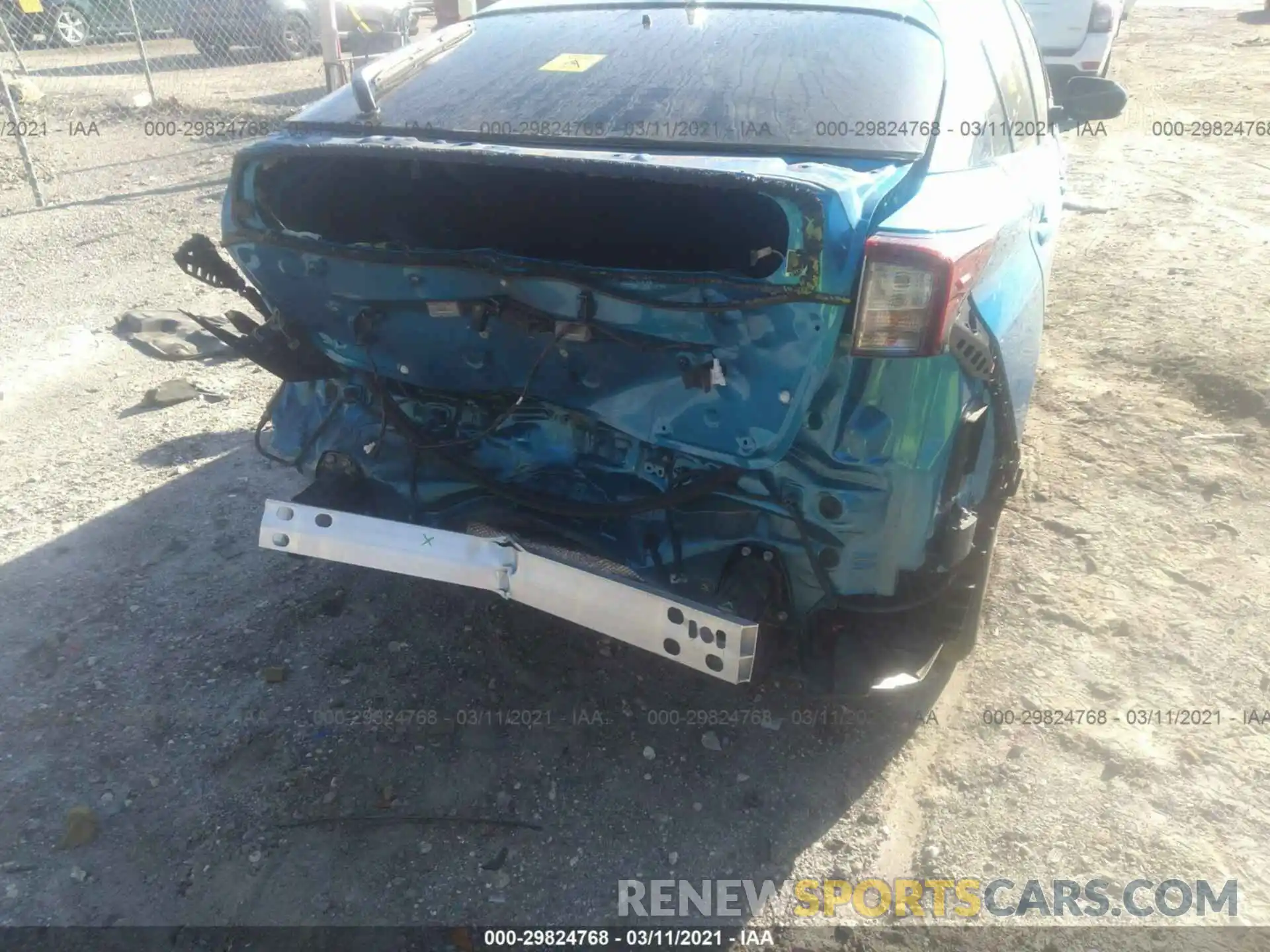 6 Фотография поврежденного автомобиля JTDKARFU8K3092089 TOYOTA PRIUS 2019