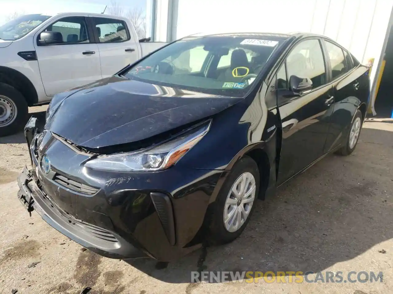 2 Photograph of a damaged car JTDKARFU8K3094151 TOYOTA PRIUS 2019