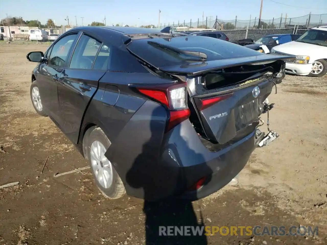 3 Photograph of a damaged car JTDKARFU8K3094618 TOYOTA PRIUS 2019