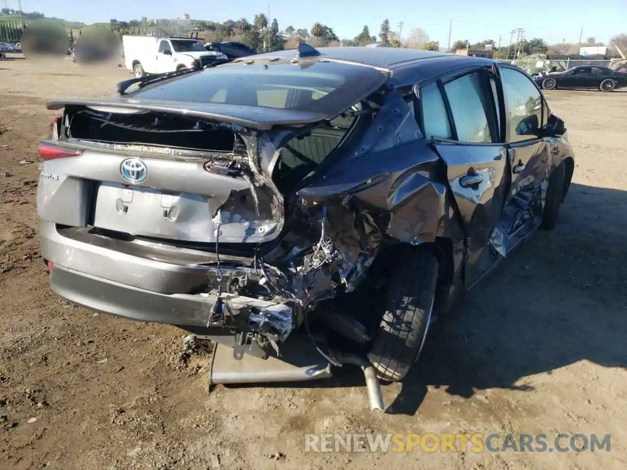 4 Photograph of a damaged car JTDKARFU8K3094618 TOYOTA PRIUS 2019