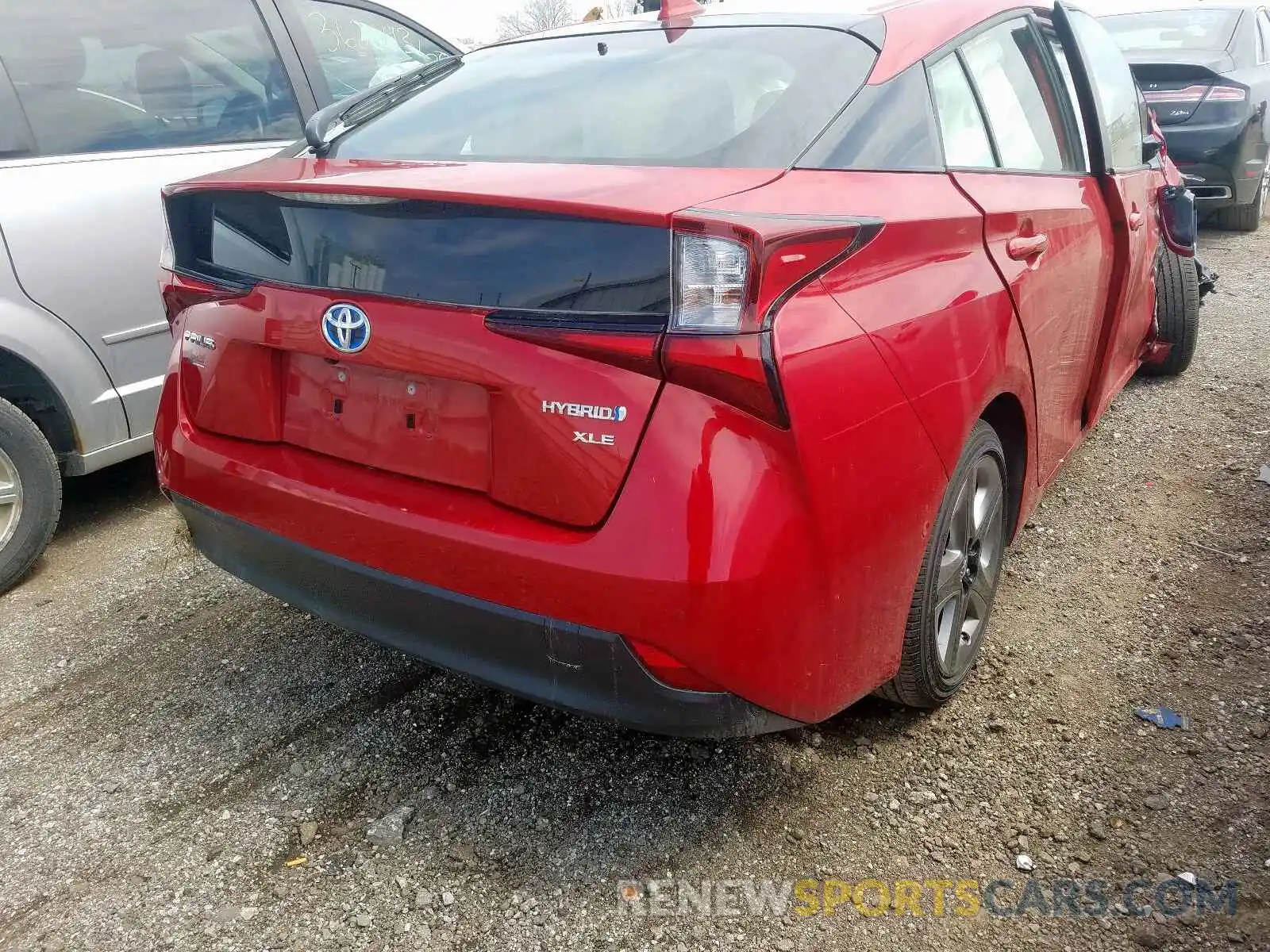 4 Photograph of a damaged car JTDKARFU8K3095168 TOYOTA PRIUS 2019