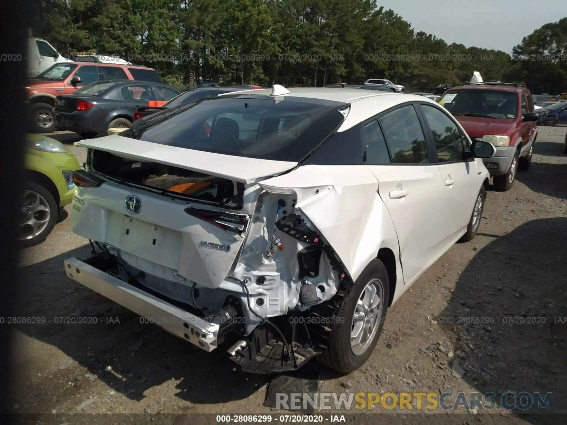 6 Photograph of a damaged car JTDKARFU8K3095610 TOYOTA PRIUS 2019