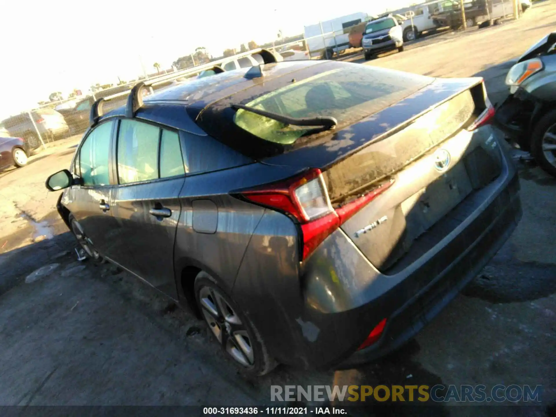 3 Photograph of a damaged car JTDKARFU8K3095848 TOYOTA PRIUS 2019