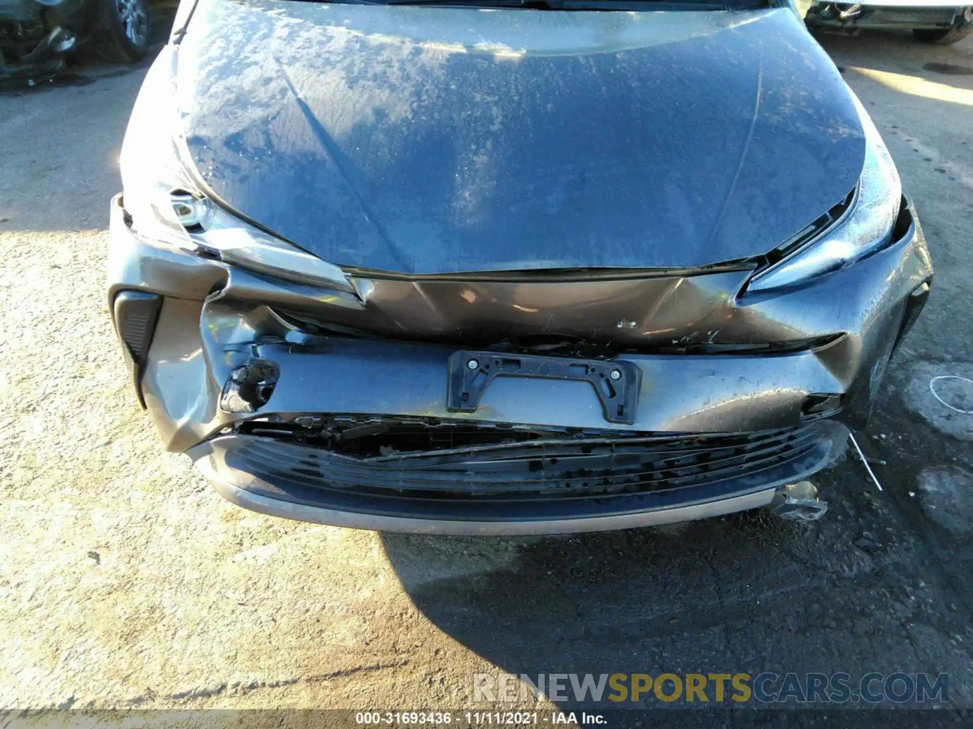 6 Photograph of a damaged car JTDKARFU8K3095848 TOYOTA PRIUS 2019