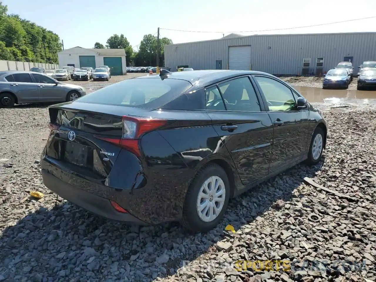 4 Фотография поврежденного автомобиля JTDKARFU8K3096157 TOYOTA PRIUS 2019