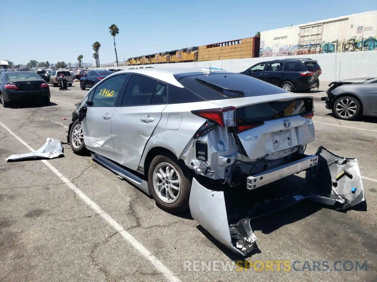 3 Photograph of a damaged car JTDKARFU8K3096238 TOYOTA PRIUS 2019