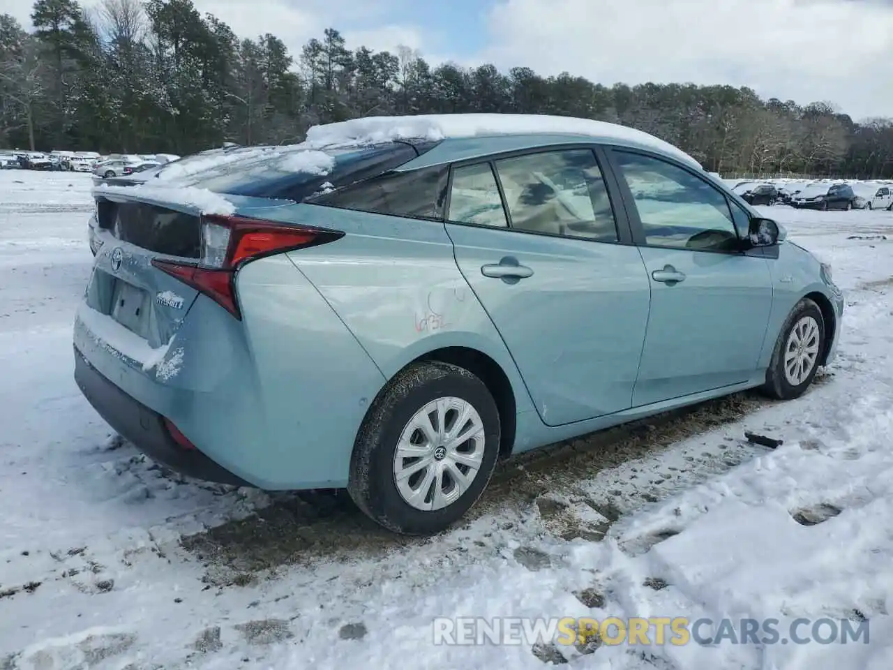 3 Фотография поврежденного автомобиля JTDKARFU8K3097230 TOYOTA PRIUS 2019