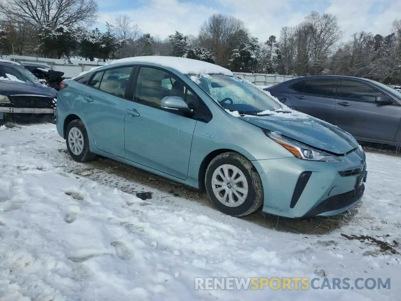 4 Фотография поврежденного автомобиля JTDKARFU8K3097230 TOYOTA PRIUS 2019