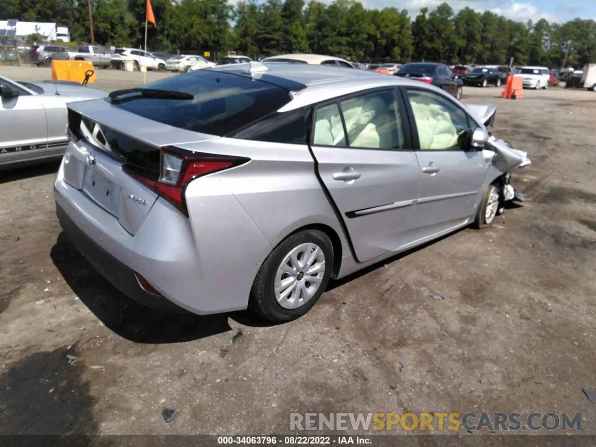 4 Photograph of a damaged car JTDKARFU8K3097552 TOYOTA PRIUS 2019