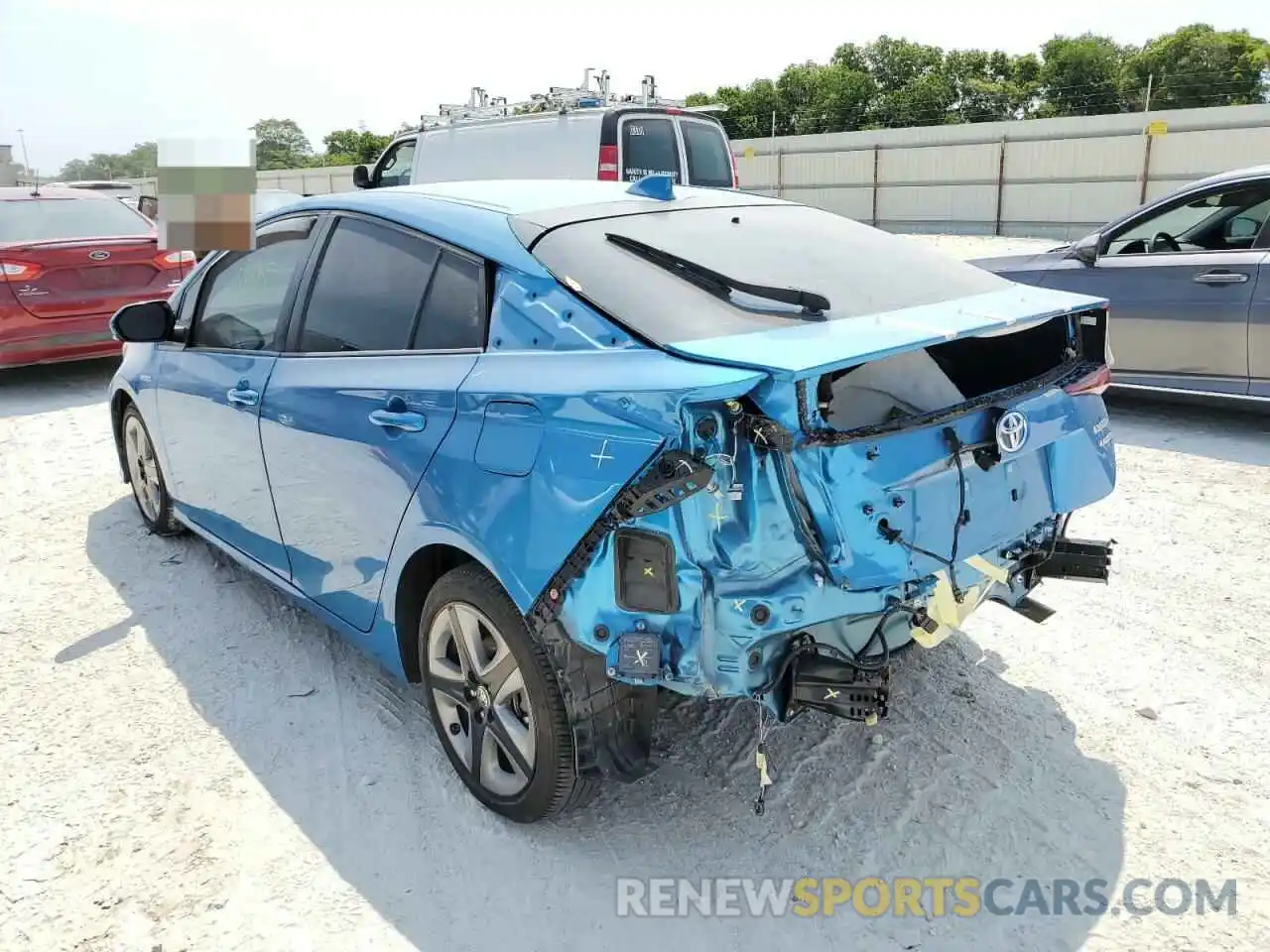 3 Photograph of a damaged car JTDKARFU8K3098006 TOYOTA PRIUS 2019