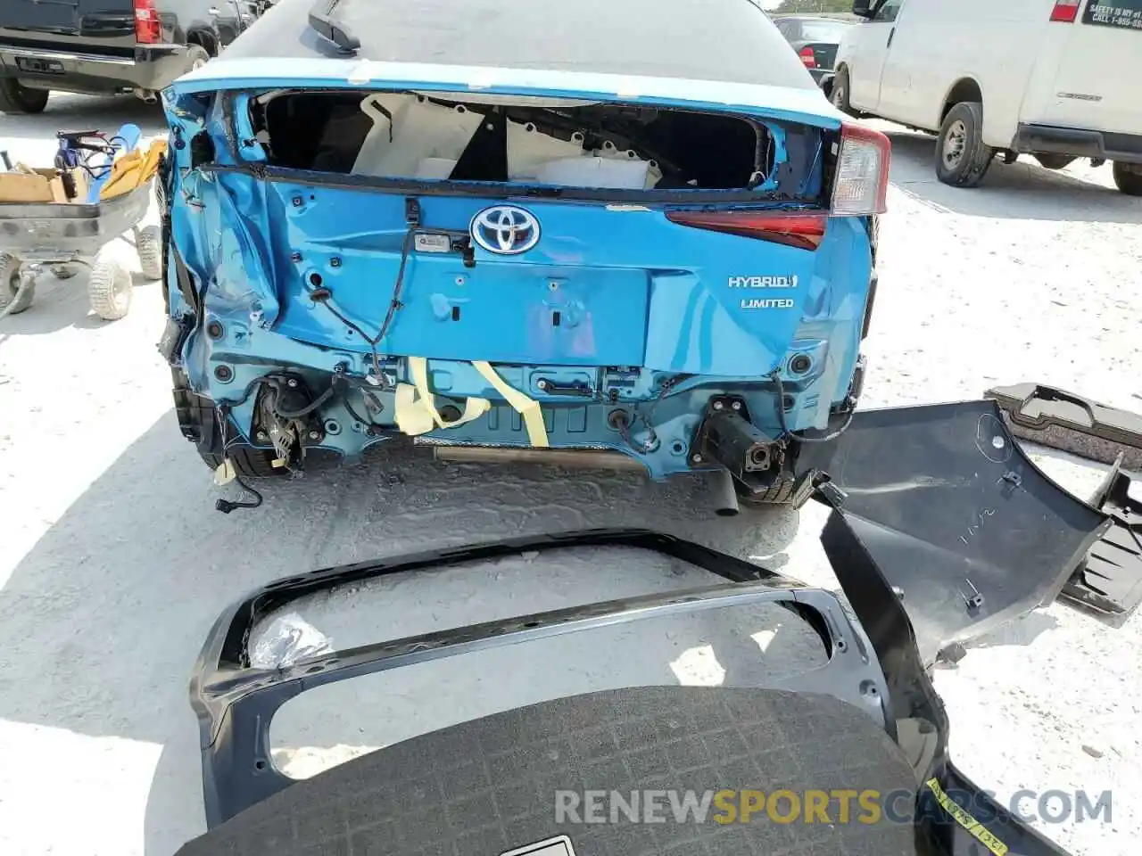 9 Photograph of a damaged car JTDKARFU8K3098006 TOYOTA PRIUS 2019