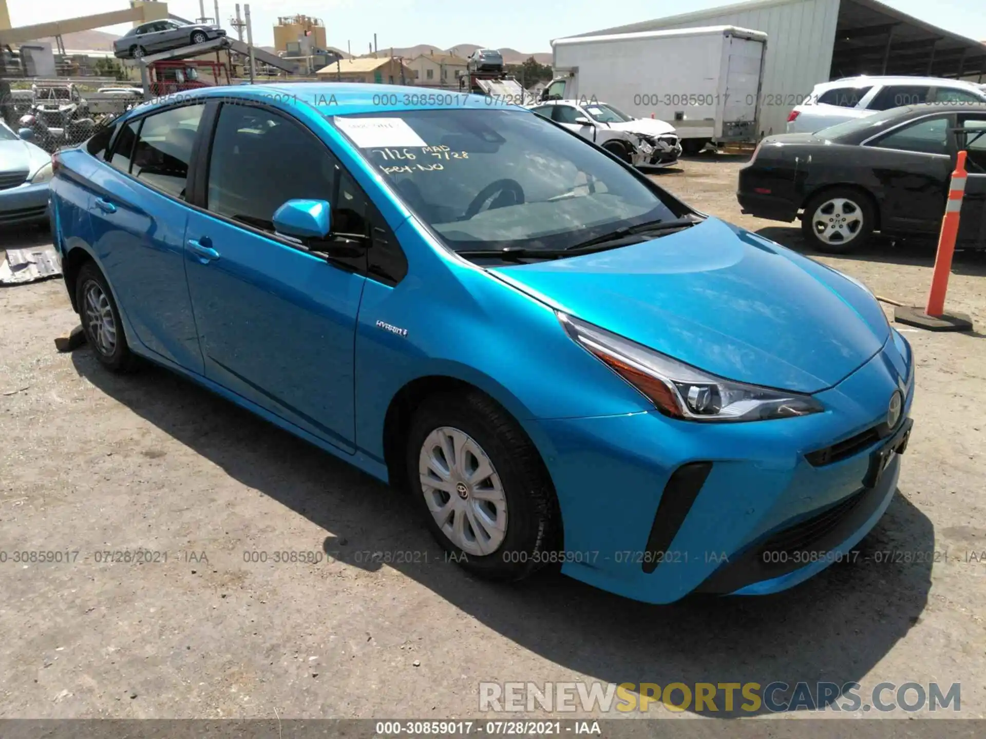 1 Фотография поврежденного автомобиля JTDKARFU8K3098751 TOYOTA PRIUS 2019