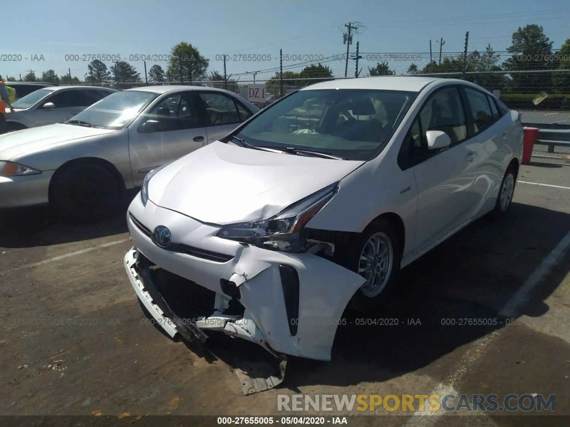 2 Photograph of a damaged car JTDKARFU8K3099978 TOYOTA PRIUS 2019