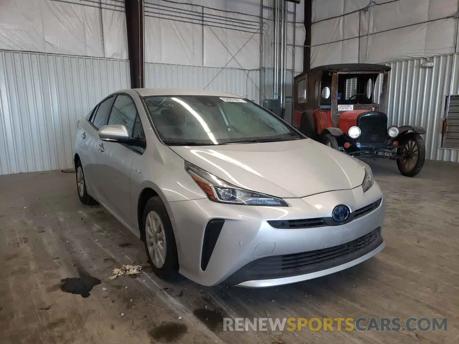 1 Photograph of a damaged car JTDKARFU8K3100935 TOYOTA PRIUS 2019