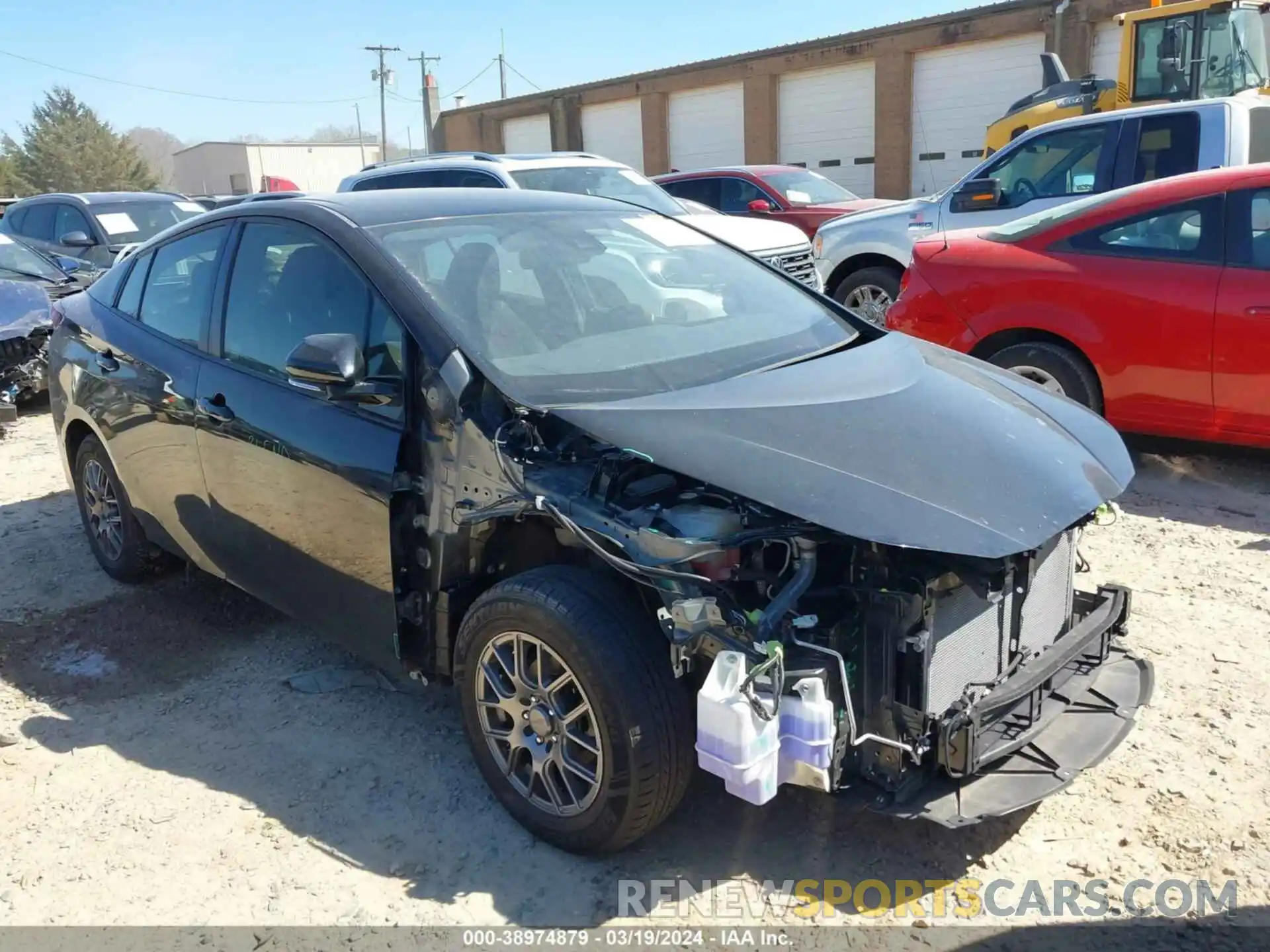 1 Photograph of a damaged car JTDKARFU9K3069551 TOYOTA PRIUS 2019