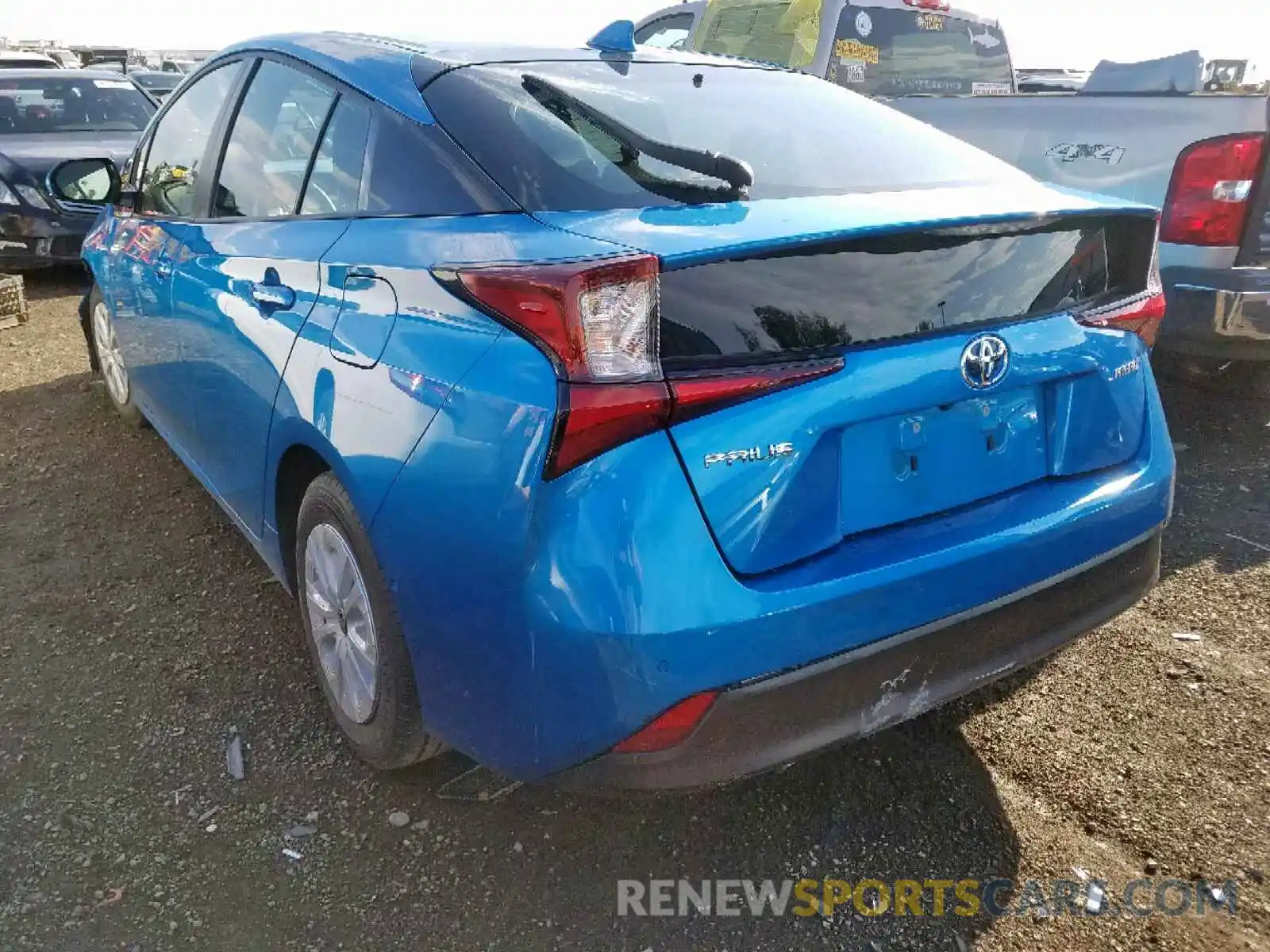 3 Photograph of a damaged car JTDKARFU9K3069727 TOYOTA PRIUS 2019