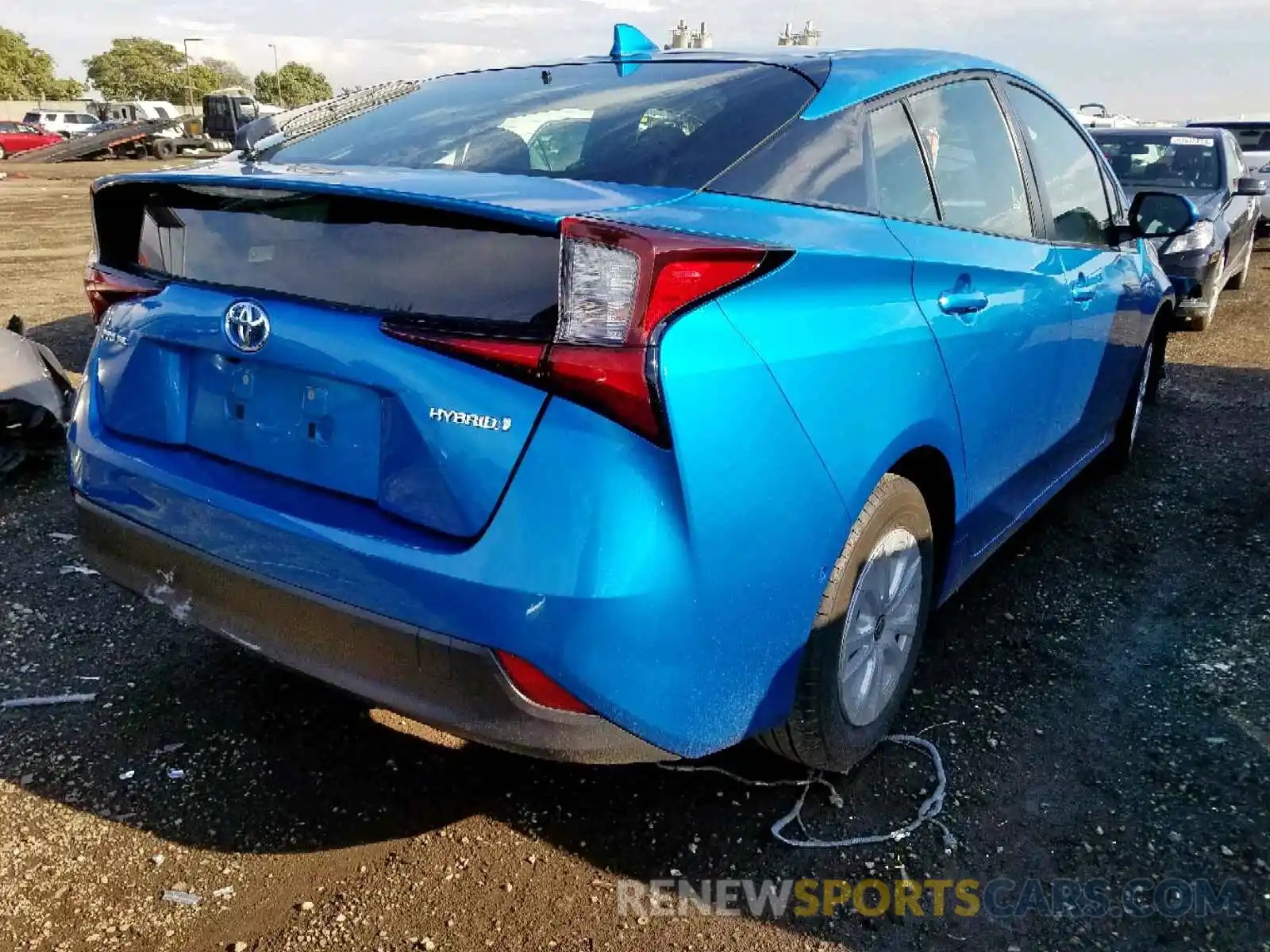 4 Photograph of a damaged car JTDKARFU9K3069727 TOYOTA PRIUS 2019