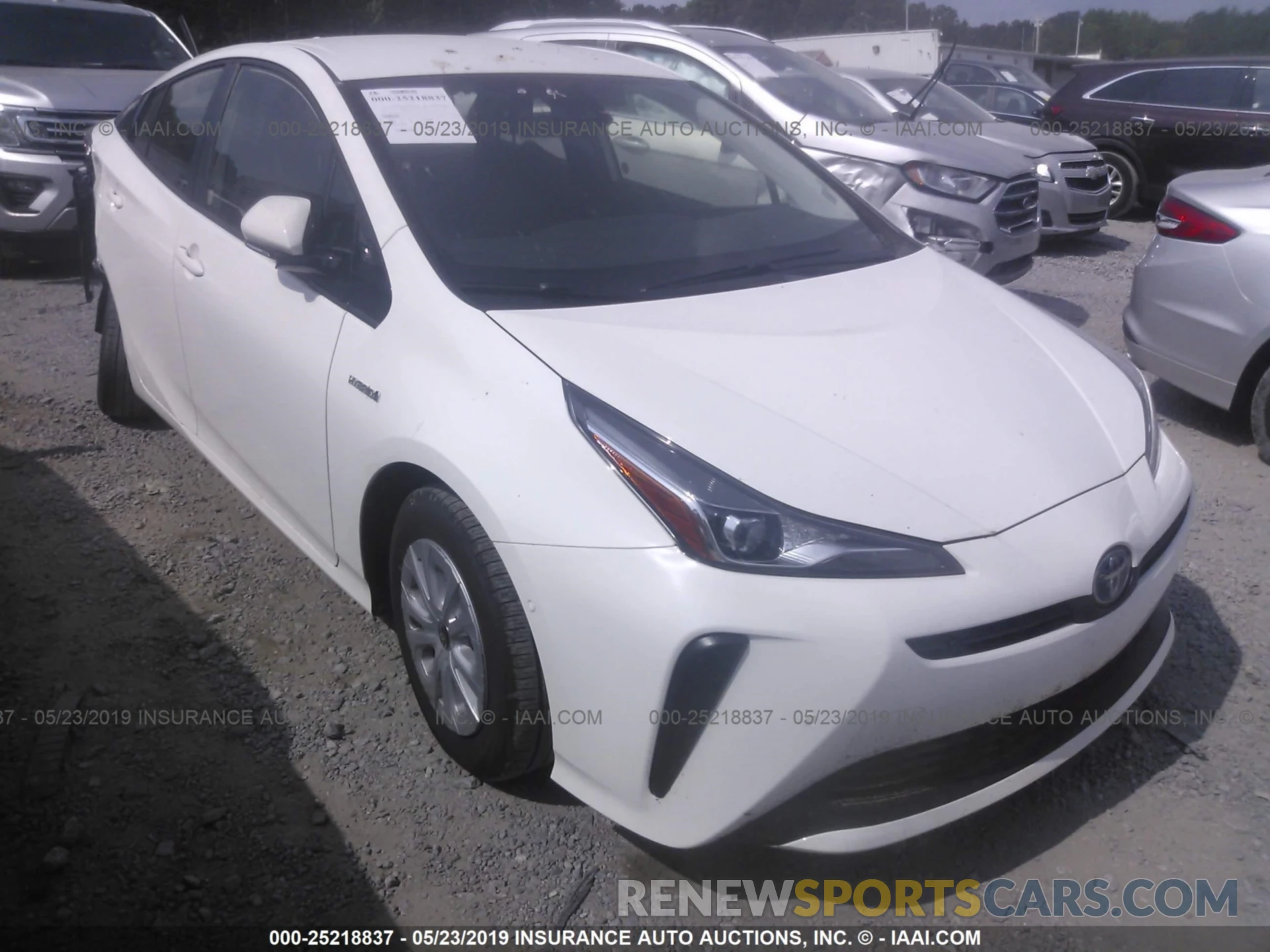 1 Photograph of a damaged car JTDKARFU9K3069761 TOYOTA PRIUS 2019