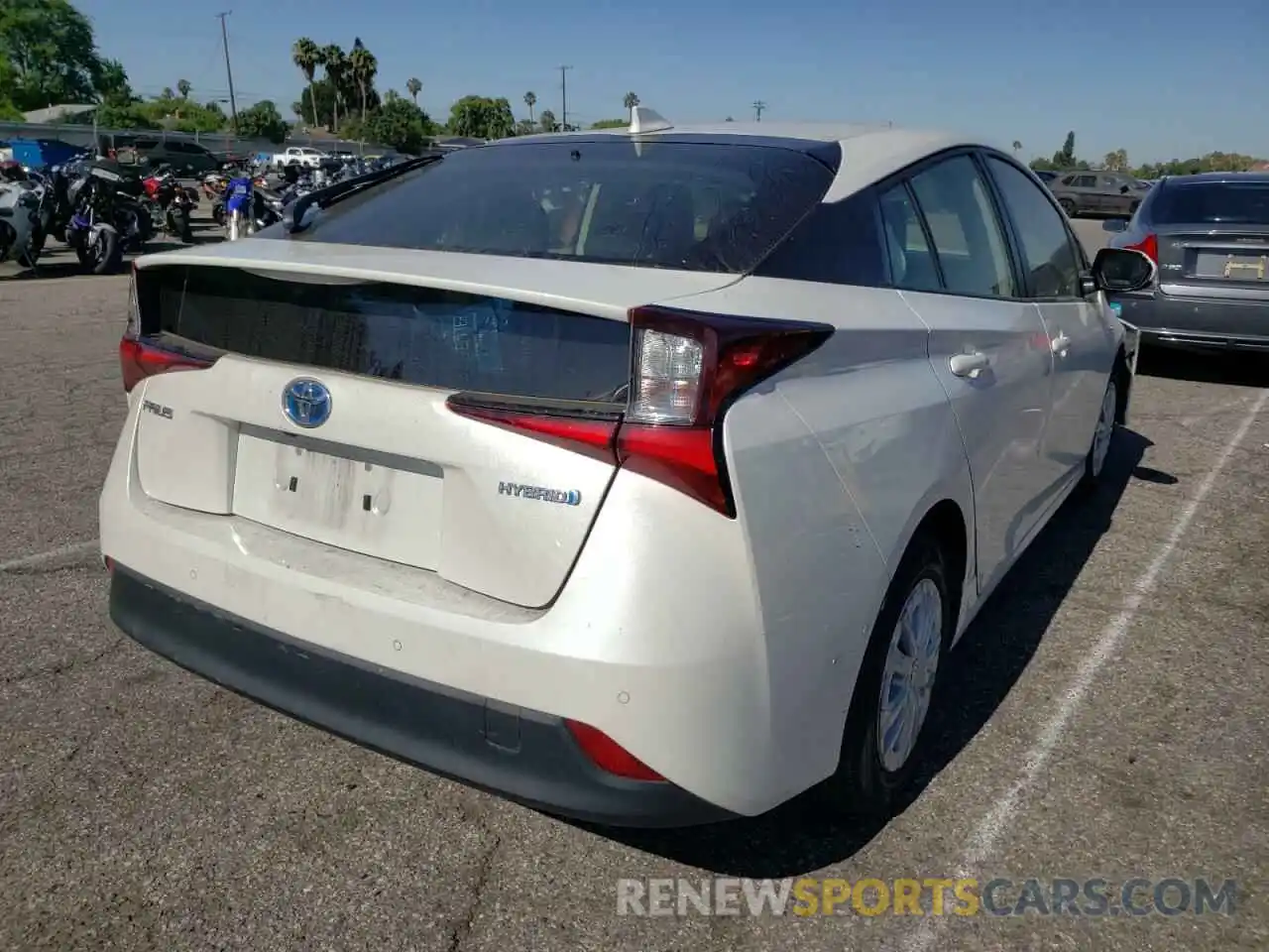 4 Photograph of a damaged car JTDKARFU9K3070425 TOYOTA PRIUS 2019