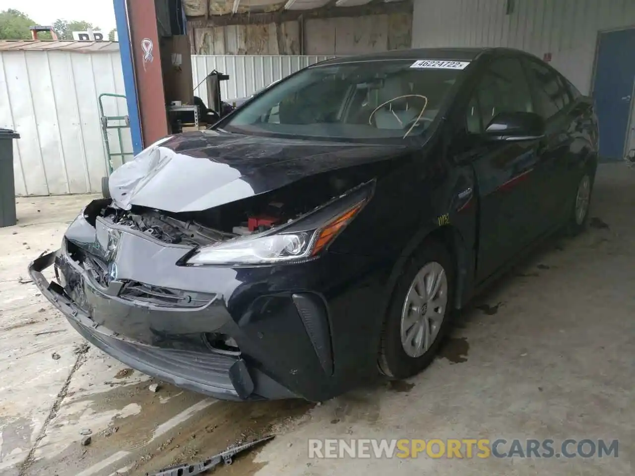 2 Photograph of a damaged car JTDKARFU9K3071896 TOYOTA PRIUS 2019